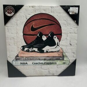 NotoriArt Basketball Jordan Sneaker Canvas Wall Art 15x15 Sports Decor